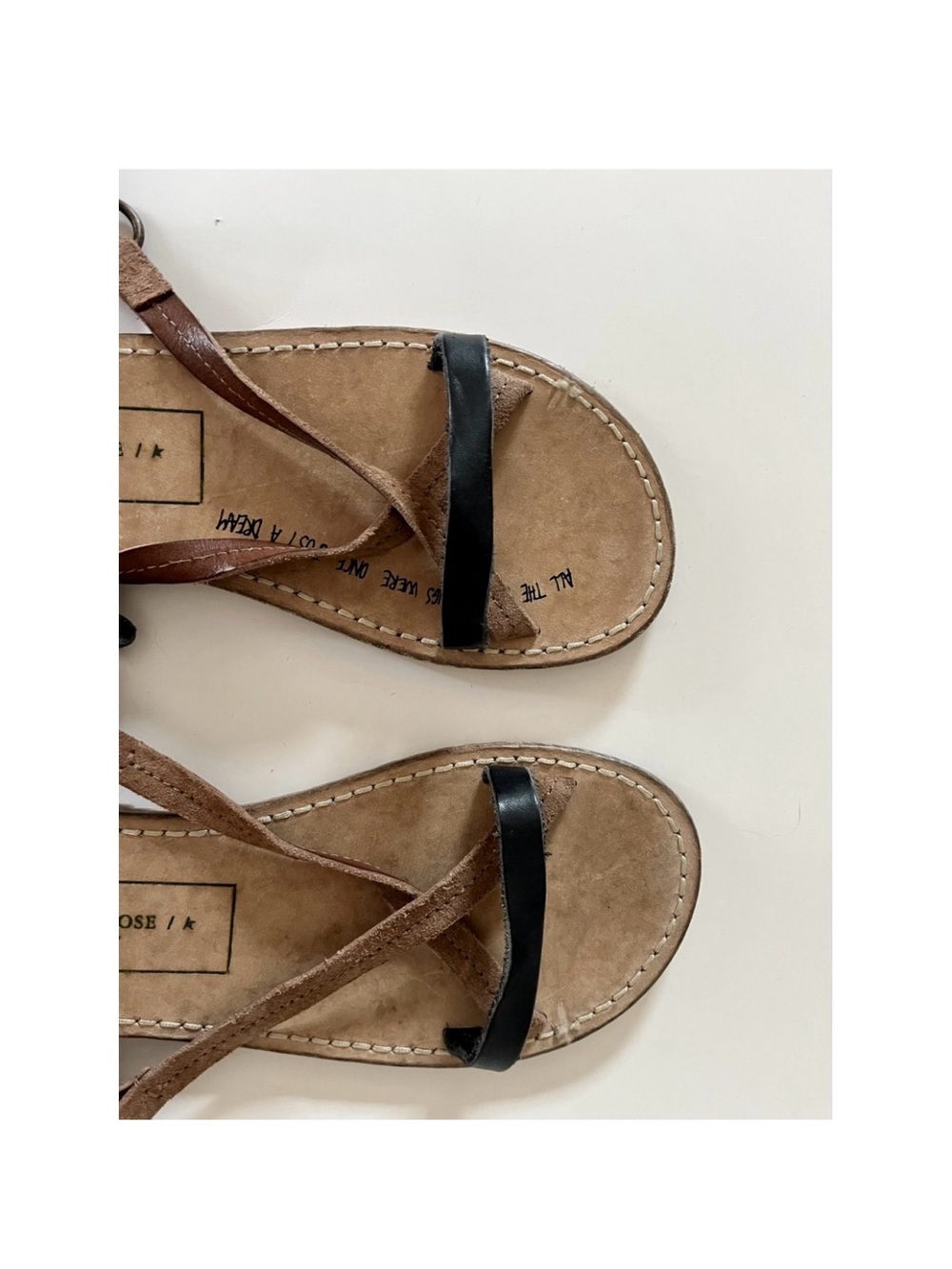 Golden Goose Brown Leather Lace-Up Gladiator Sandals - Picture 4 of 8